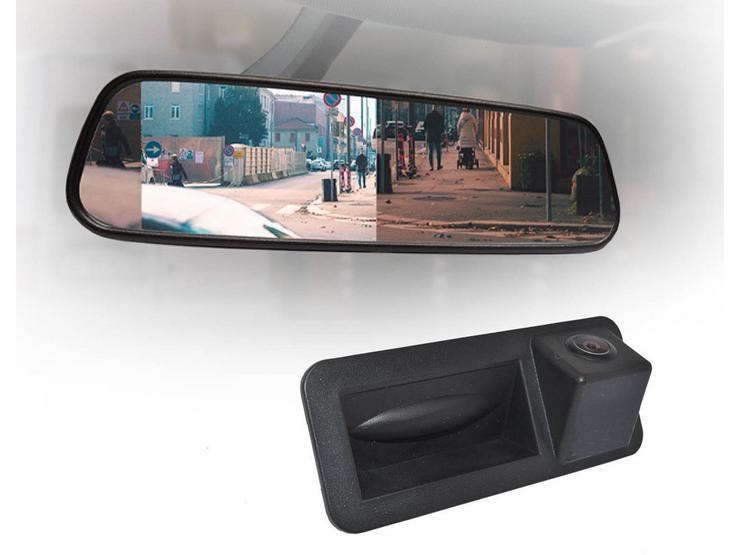 Motormax Mirror Monitor and Ford Reverse Camera Kit with 105° Viewing Angle