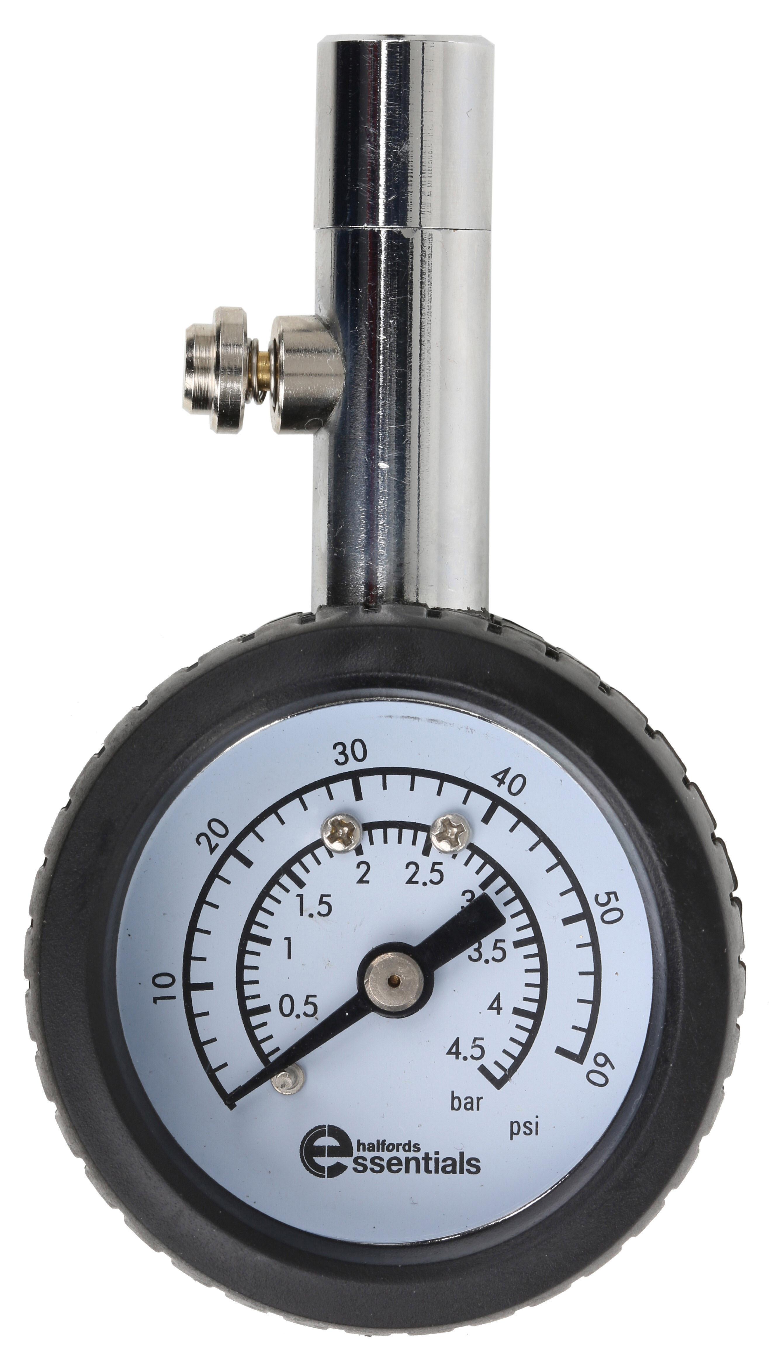 Halfords Essentials Dial Pressure Gauge