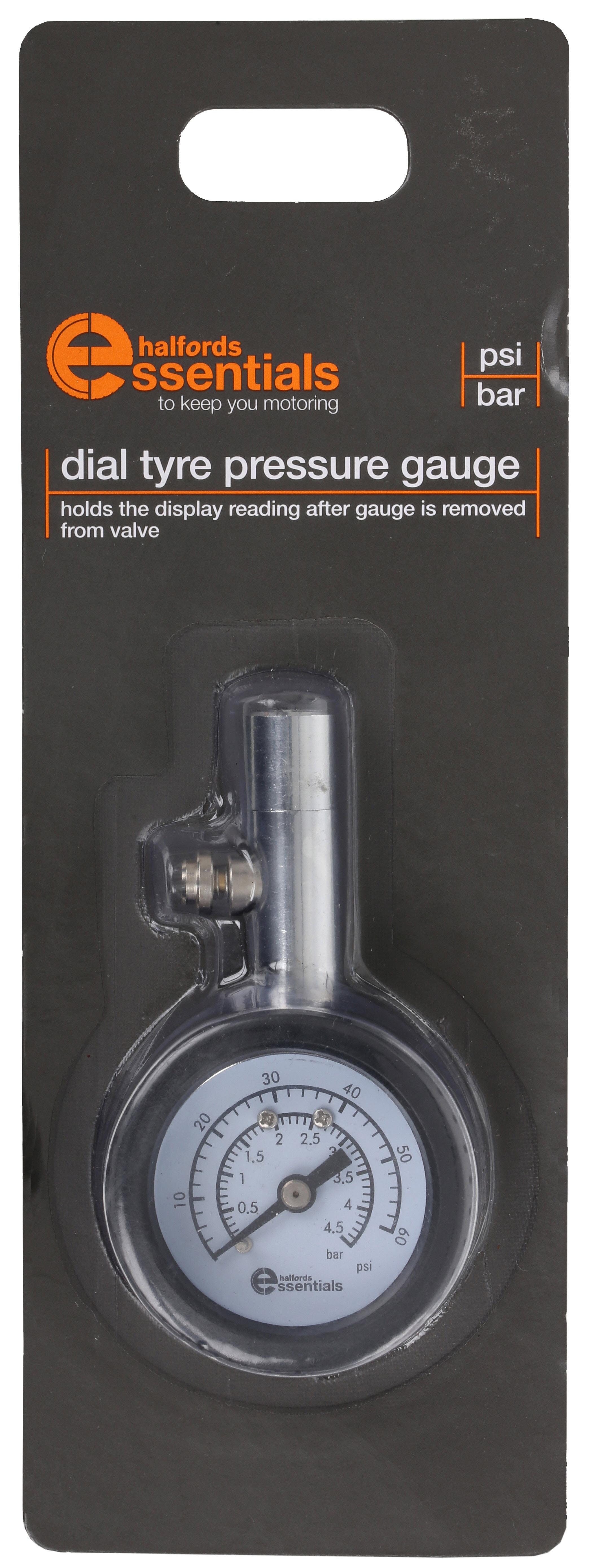 Halfords Essentials Dial Pressure Gauge