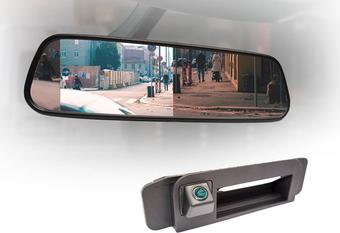 Motormax Mirror Monitor and Mercedes Reverse Camera Kit with 105° Viewing Angle