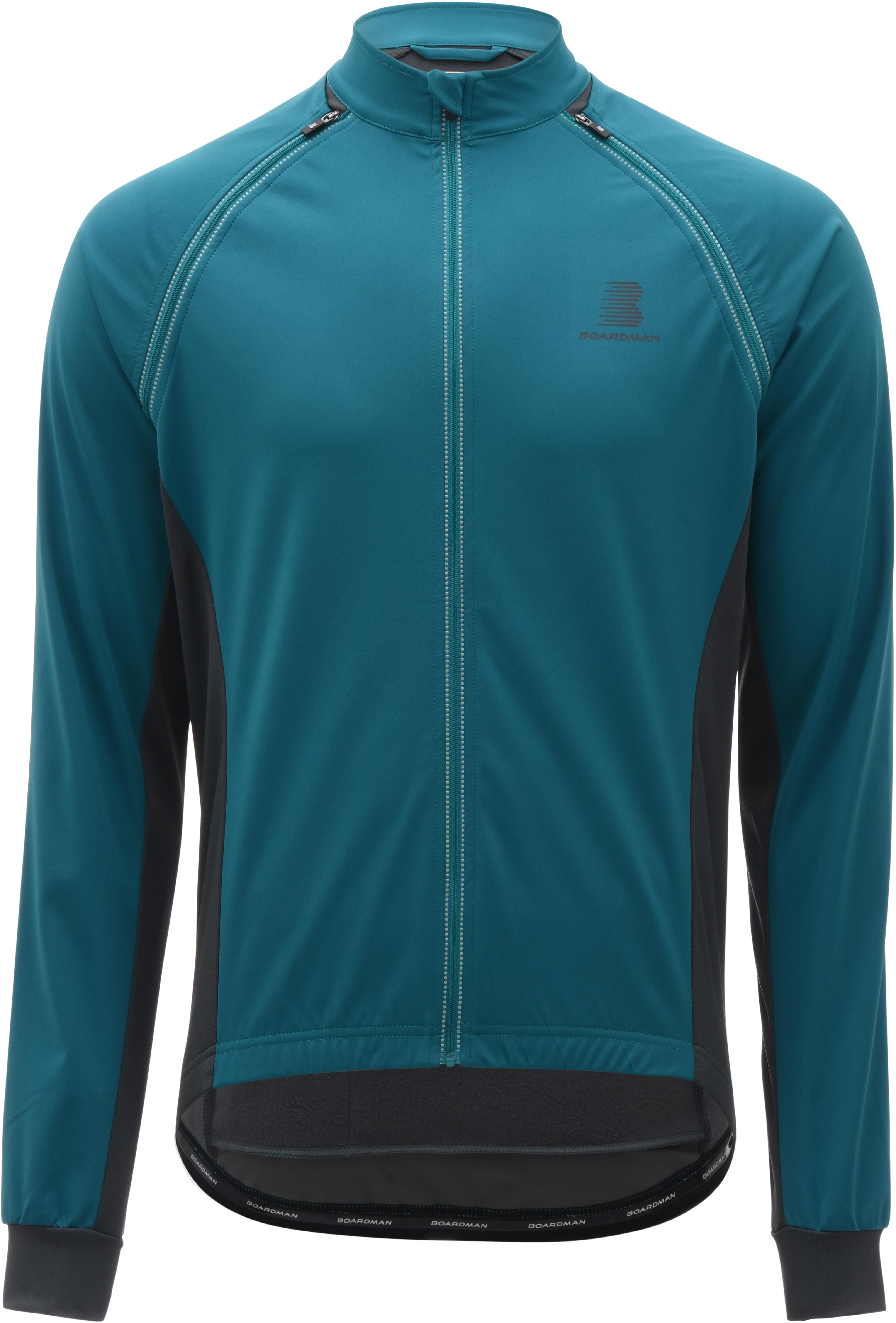 Boardman Mens Removable Sleeve Windproof Jacket - Teal, Xs