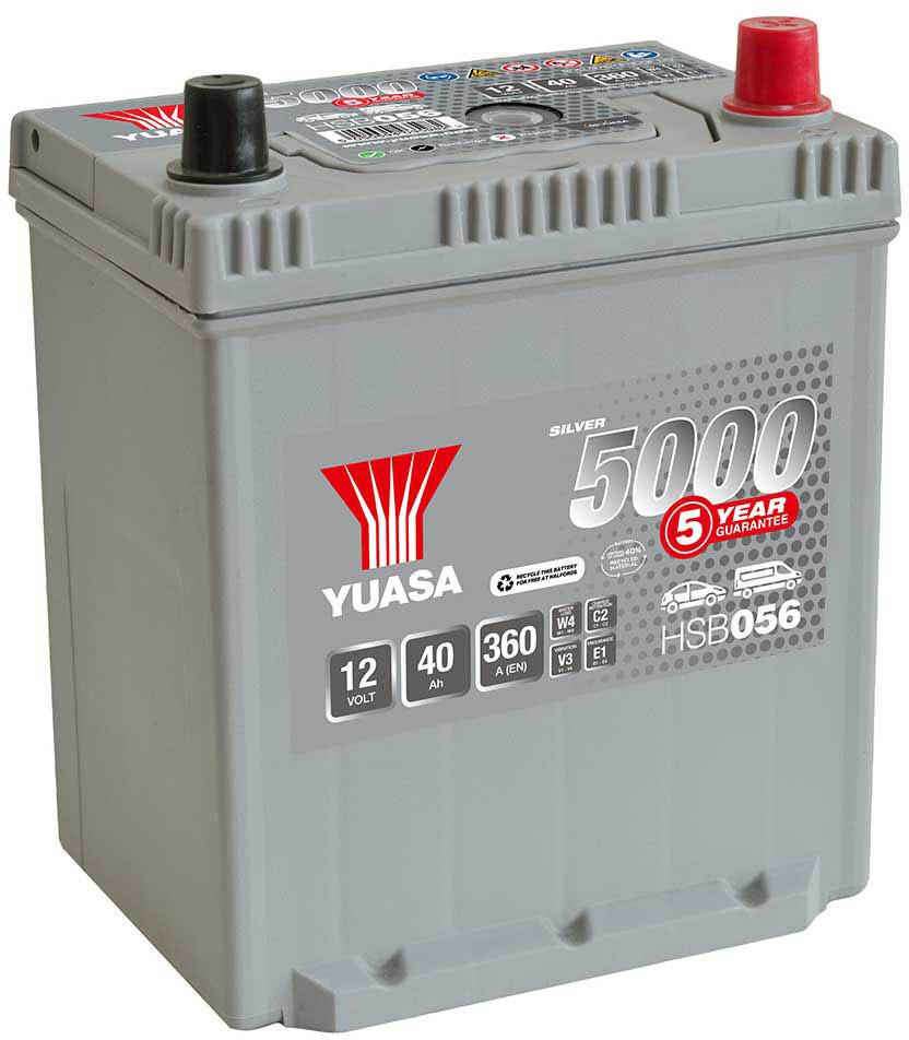 Yuasa HSB056 Silver 12V Car Battery 5 Year Guarantee