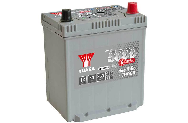 Yuasa HSB056 Silver 12V Car Battery 5 Year Guarantee Yuasa HSB056 Silver 12V Car Battery 5 Year Guarantee