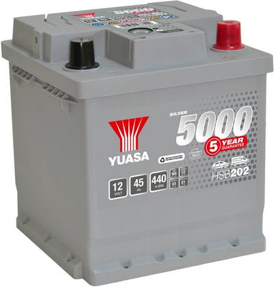 Yuasa HSB202 Silver 12V Car Battery 5 Year Guarantee
