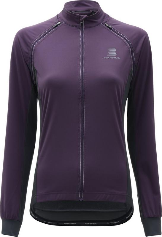 Halfords Boardman Clothing Boardman Womens Removable Sleeve Windproof Jacket - Plum, 6 | Extra 8% off for BC Members