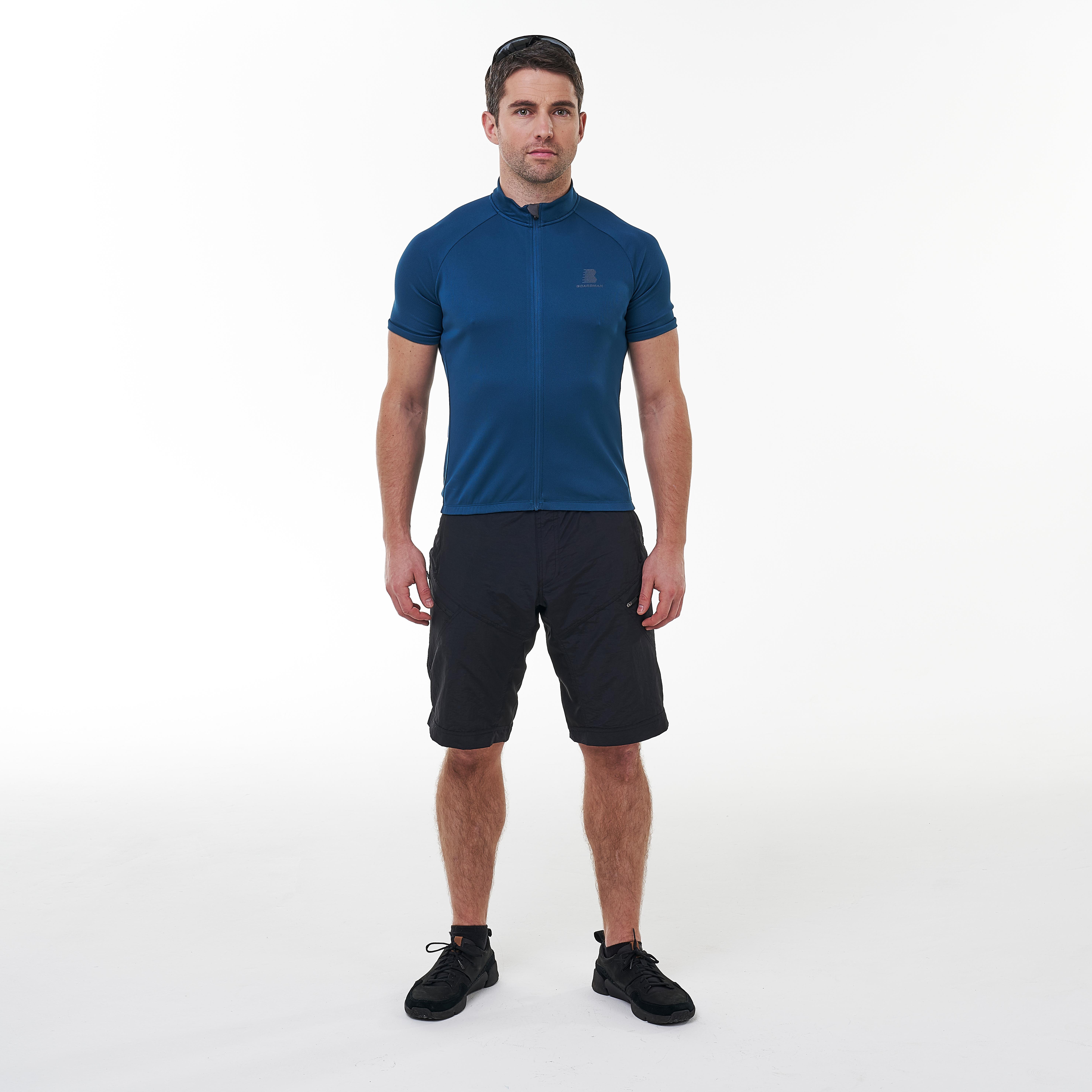 mens blue cycling jersey