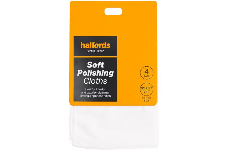 Halfords Soft Polishing Cloths x 4. Halfords Soft Polishing Cloths x 4.