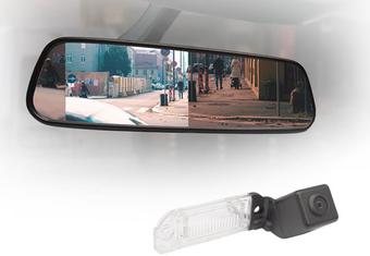 Motormax Mirror Monitor and Mercedes Reverse Camera Kit with 105° Viewing Angle