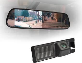 Motormax Mirror Monitor and Hyundai Reverse Camera Kit with 105° Viewing Angle