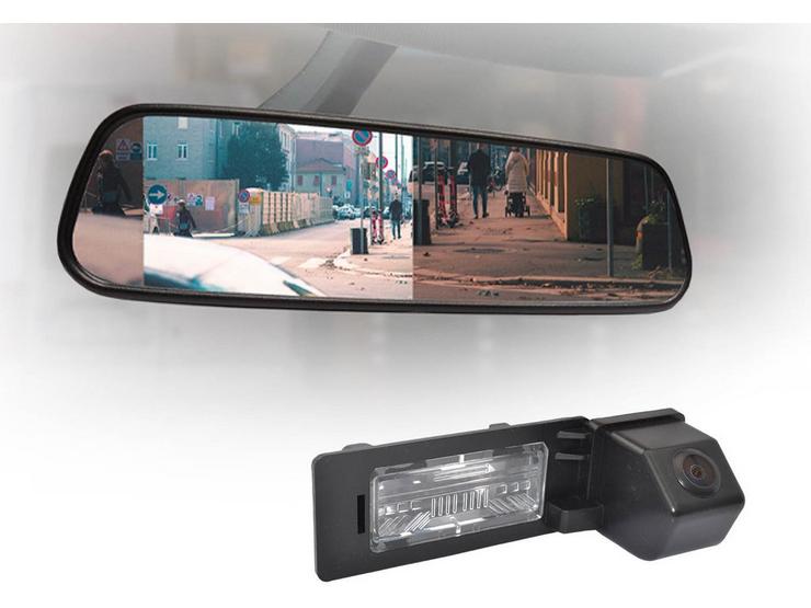 Motormax Mirror Monitor and Audi Reverse Camera Kit with 105° Viewing Angle