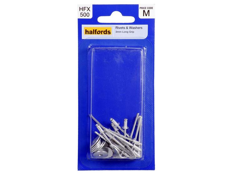 Halfords Rivets and Washers HFX500