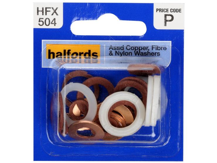 Halfords Assorted Washers (HFX504) 4-14mm