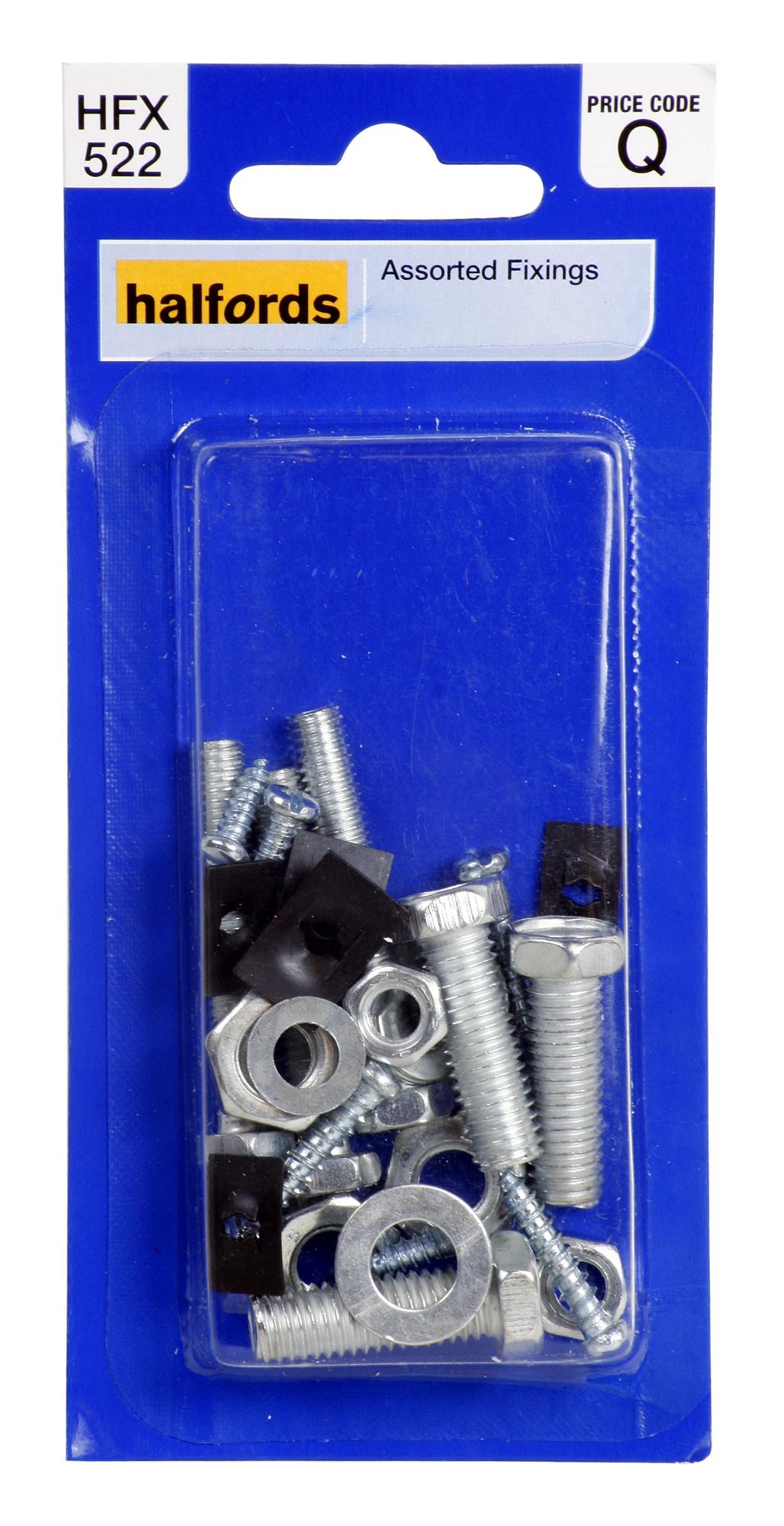 Halfords Assorted Fixings (Hfx522)