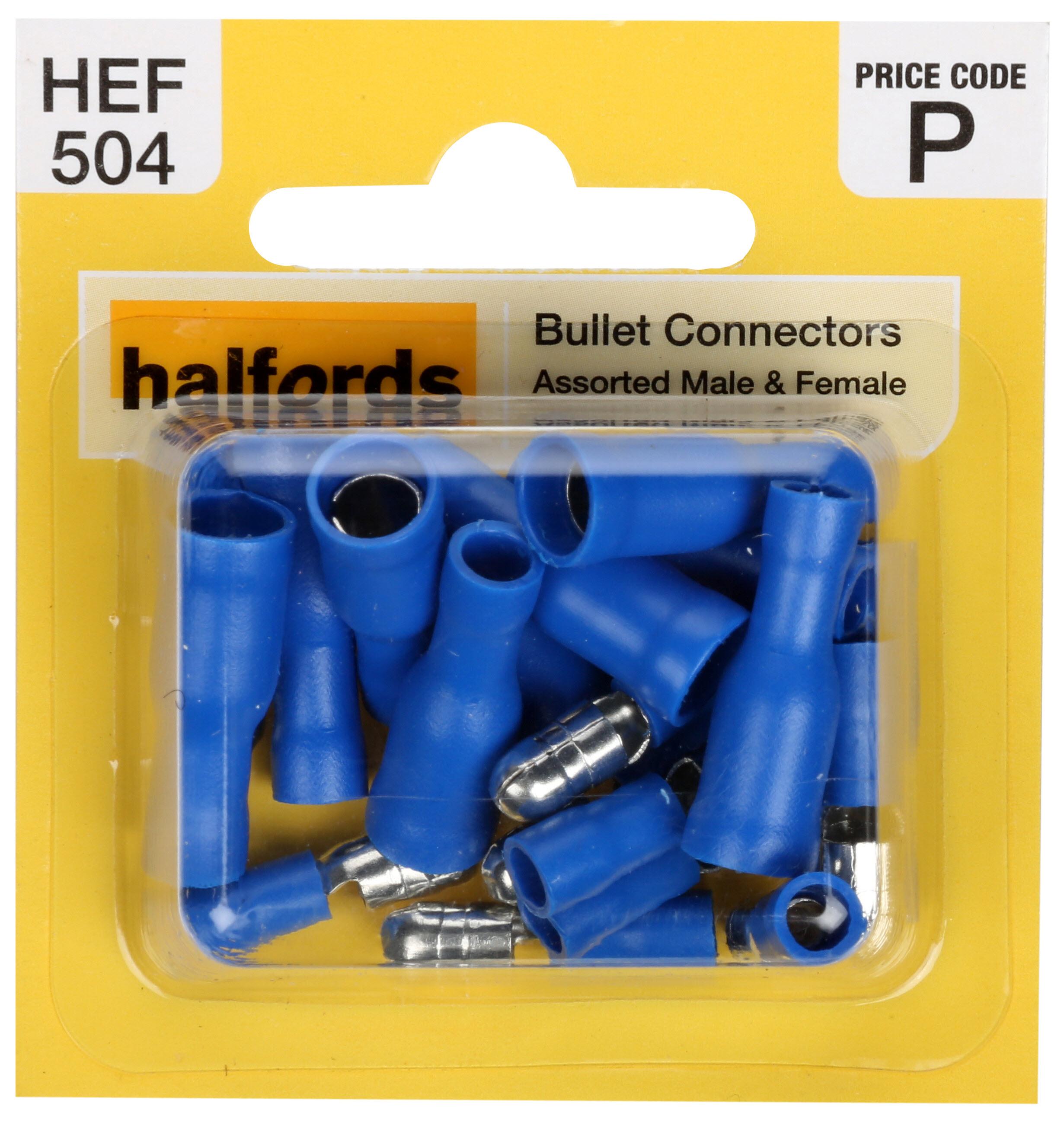 Halfords Assorted Bullet Connectors (Hef504)