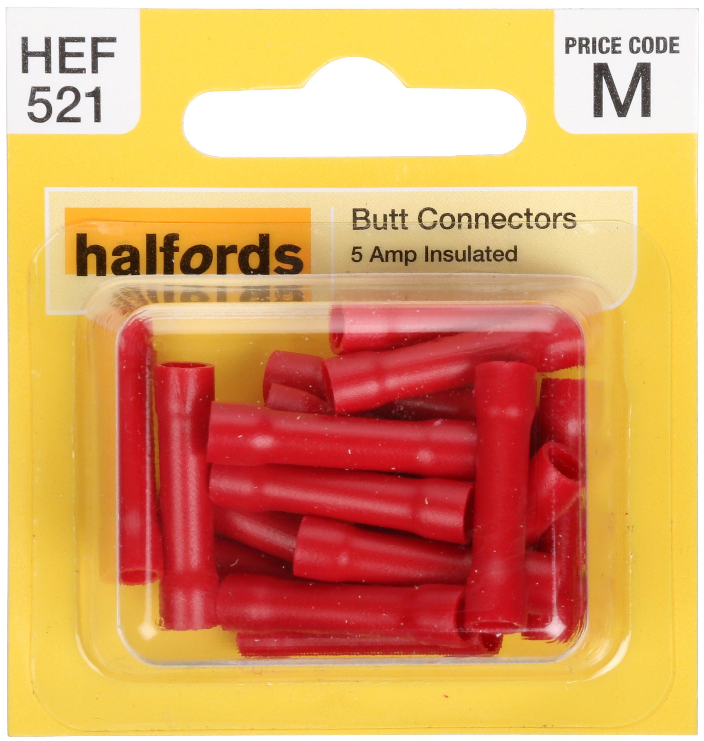 Halfords Butt Connectors (Hef521) 5 Amp
