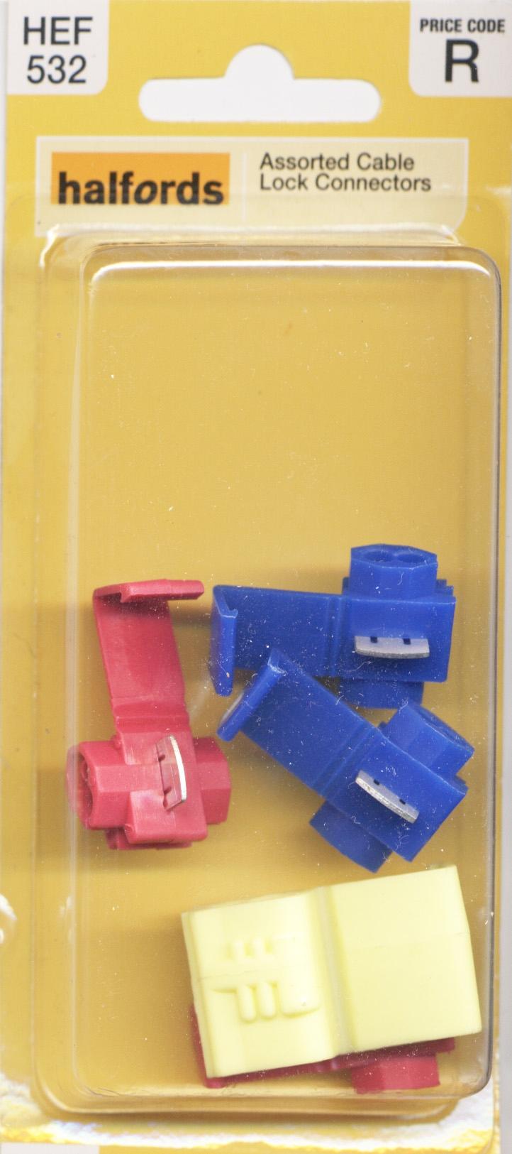 Halfords Assorted Cable Lock Connectors (HEF532) Halfords UK
