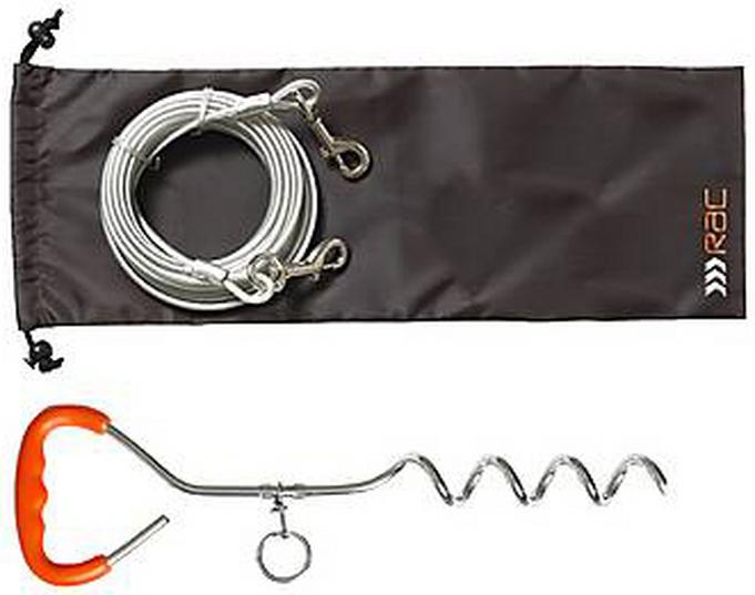 Dog stake and outlet chain