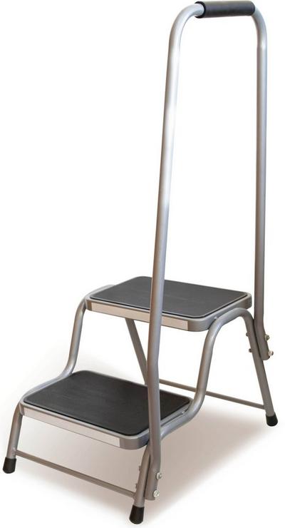 Double Steel Caravan Step with Handrail Double Steel Caravan Step with Handrail