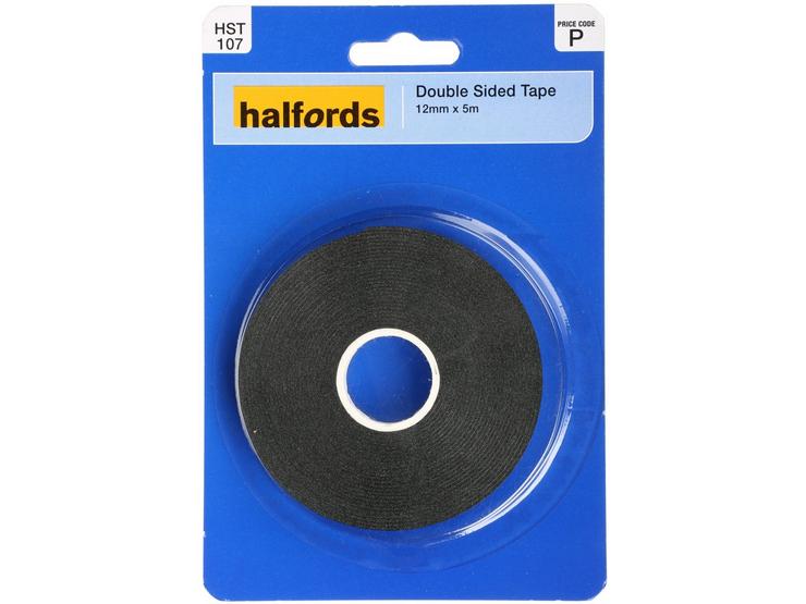 Halfords Double Sided Tape 12mm x 5m