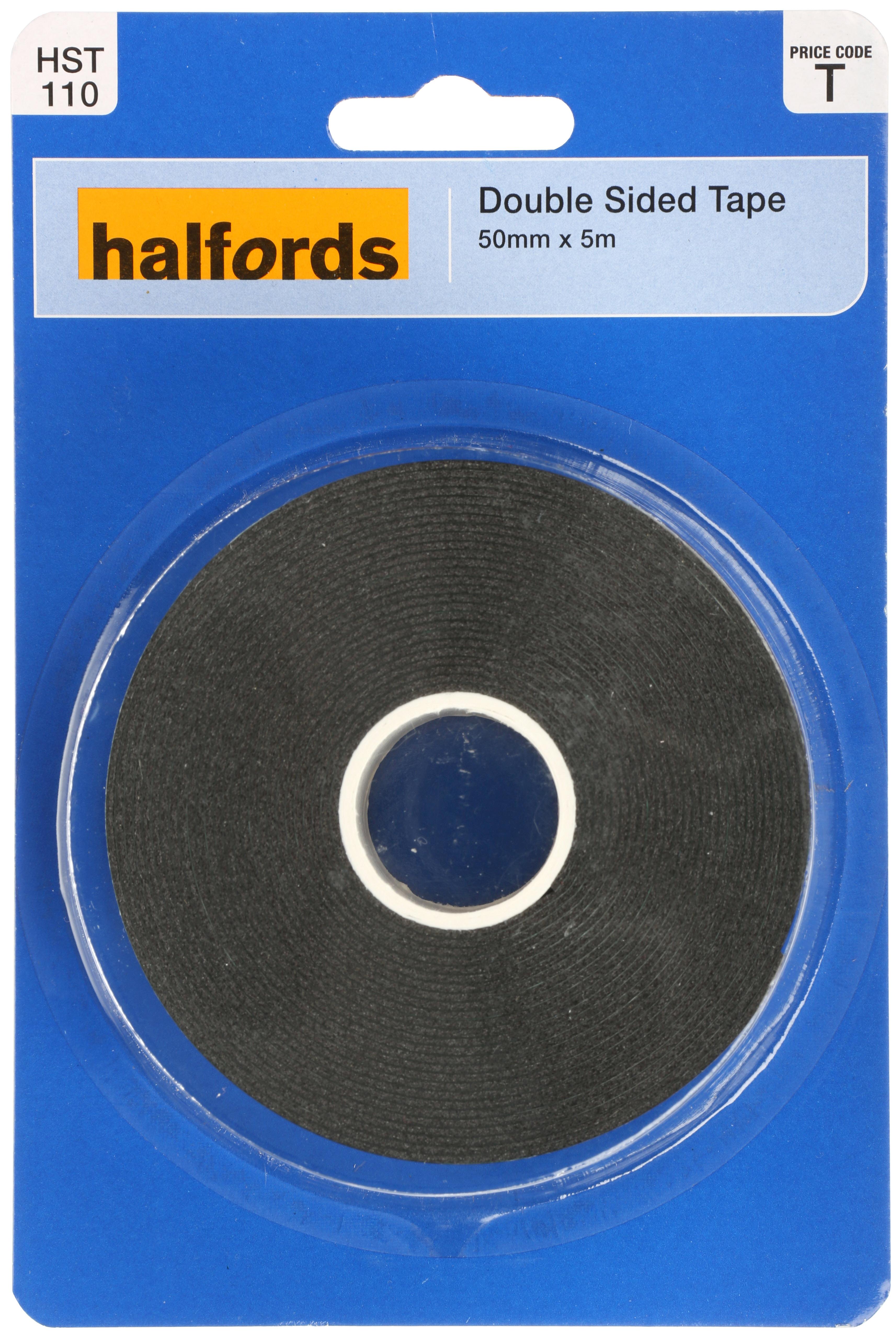 Halfords Double Sided Tape 50Mm X 5M