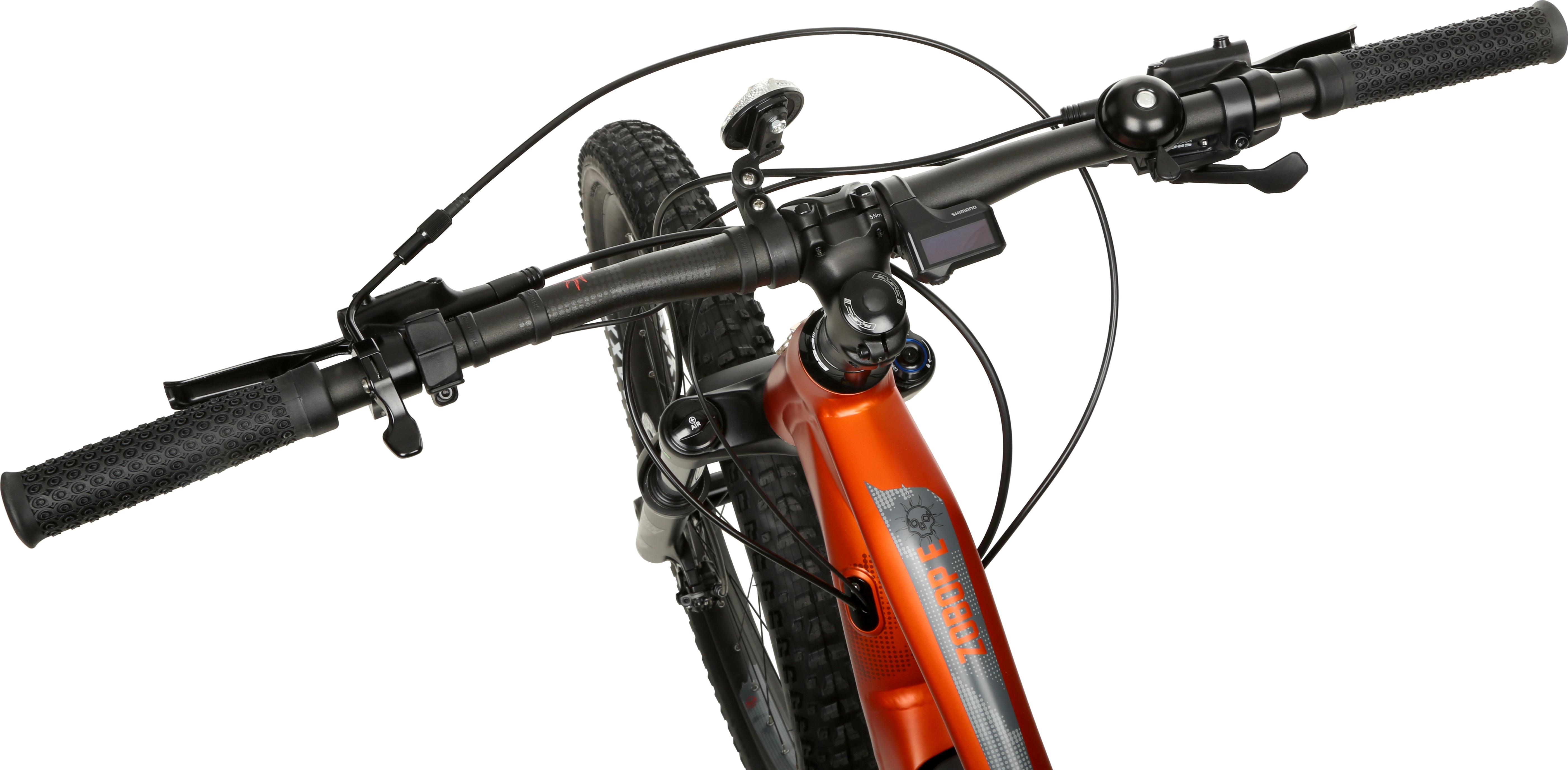 Voodoo Zobop E-Shimano Full Suspension Electric Mountain Bike - S, M, L Frames