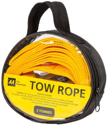 Buy 2.5 Ton Car Tow Rope with 2 Tow Rope Hooks, Heavy Duty Towing