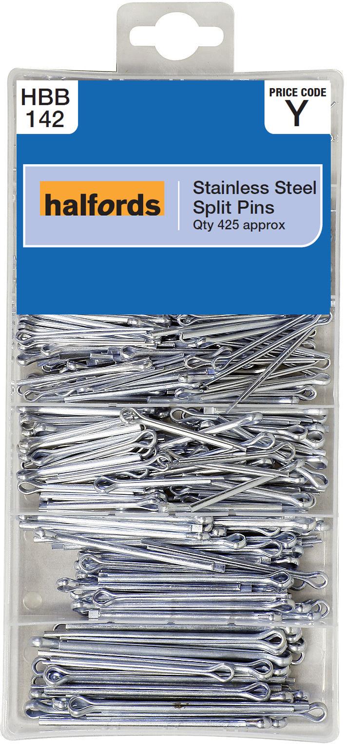 Halfords Assorted Stainless Steel Split Pins