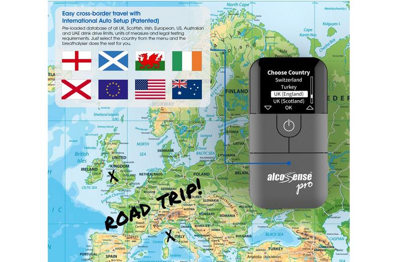 Alcosense Pro Breathalyser - Over 25 Countries Alcosense Pro Breathalyser - Over 25 Countries