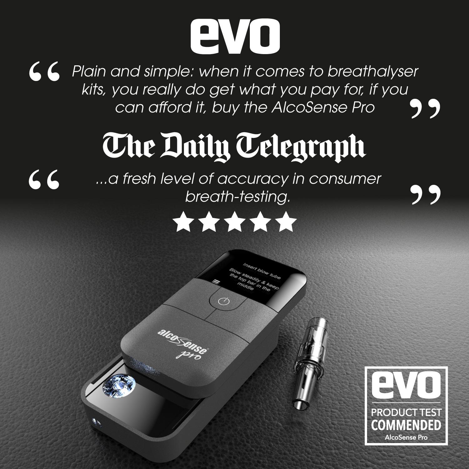 Alcosense Pro Breathalyser - Over 25 Countries