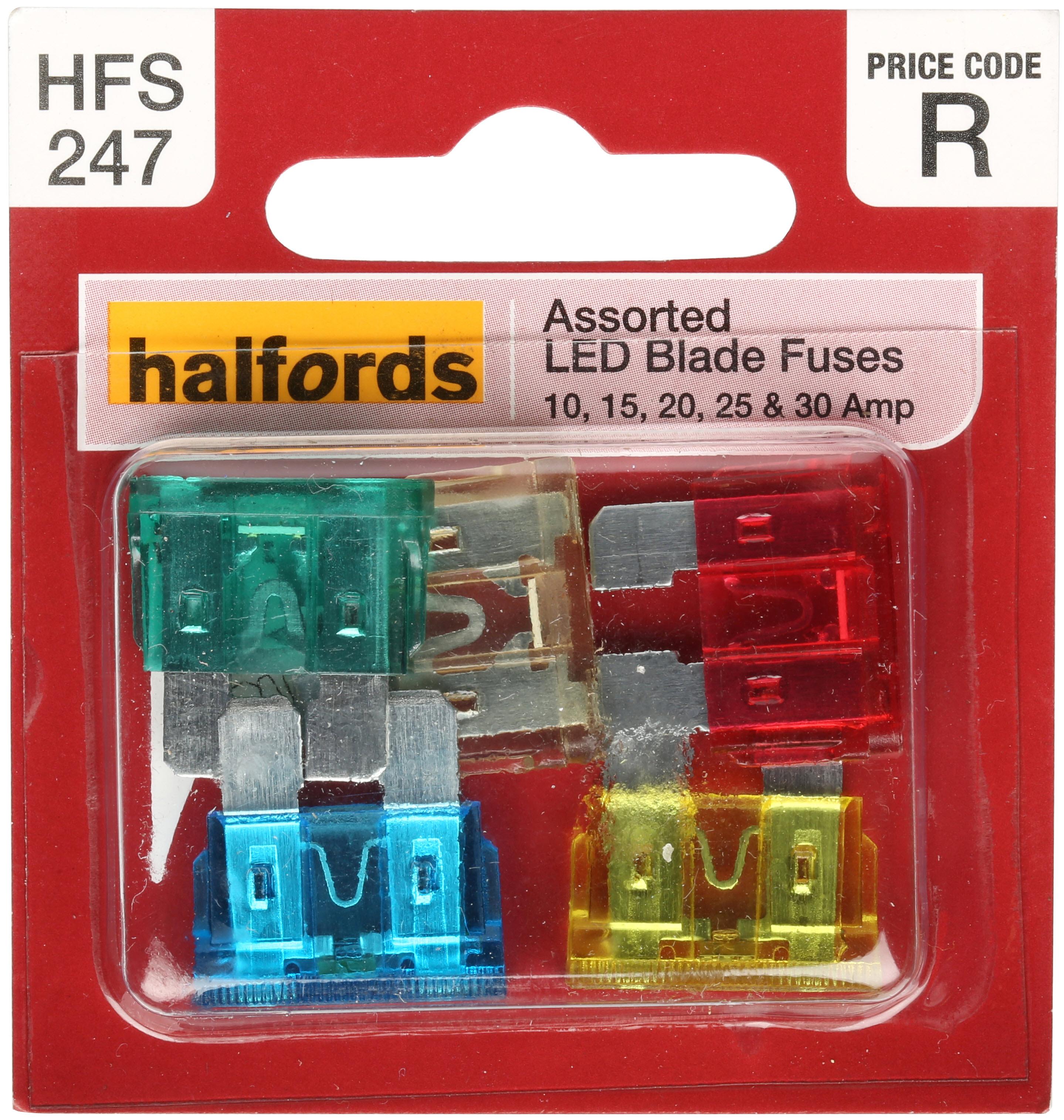 Halfords Led Blade Fuses 25 Amp (Hfs245)