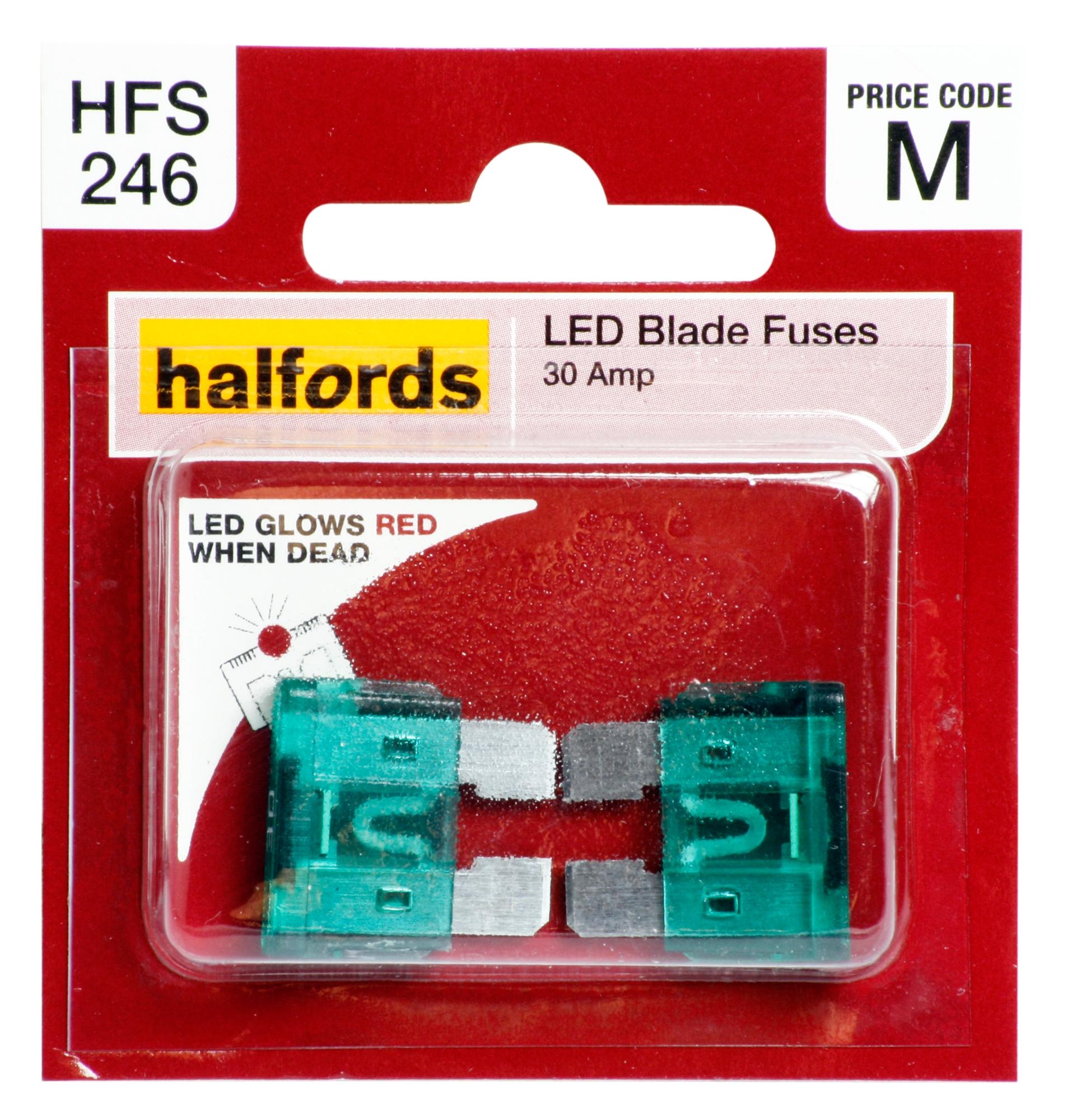 Halfords Led Blade Fuses 30 Amp (Hfs246)