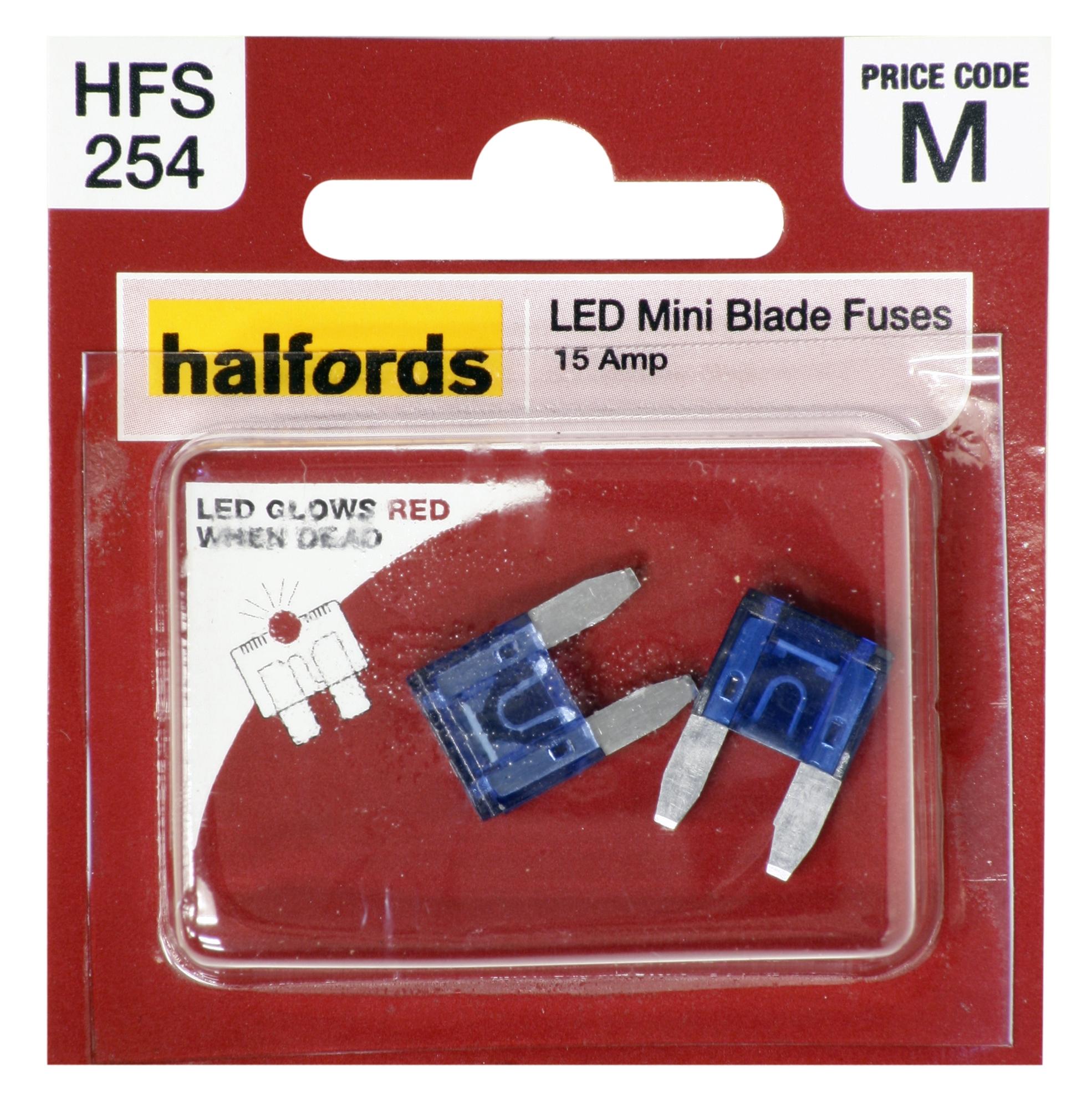 Halfords Led Mini Blade Fuses 15 Amp