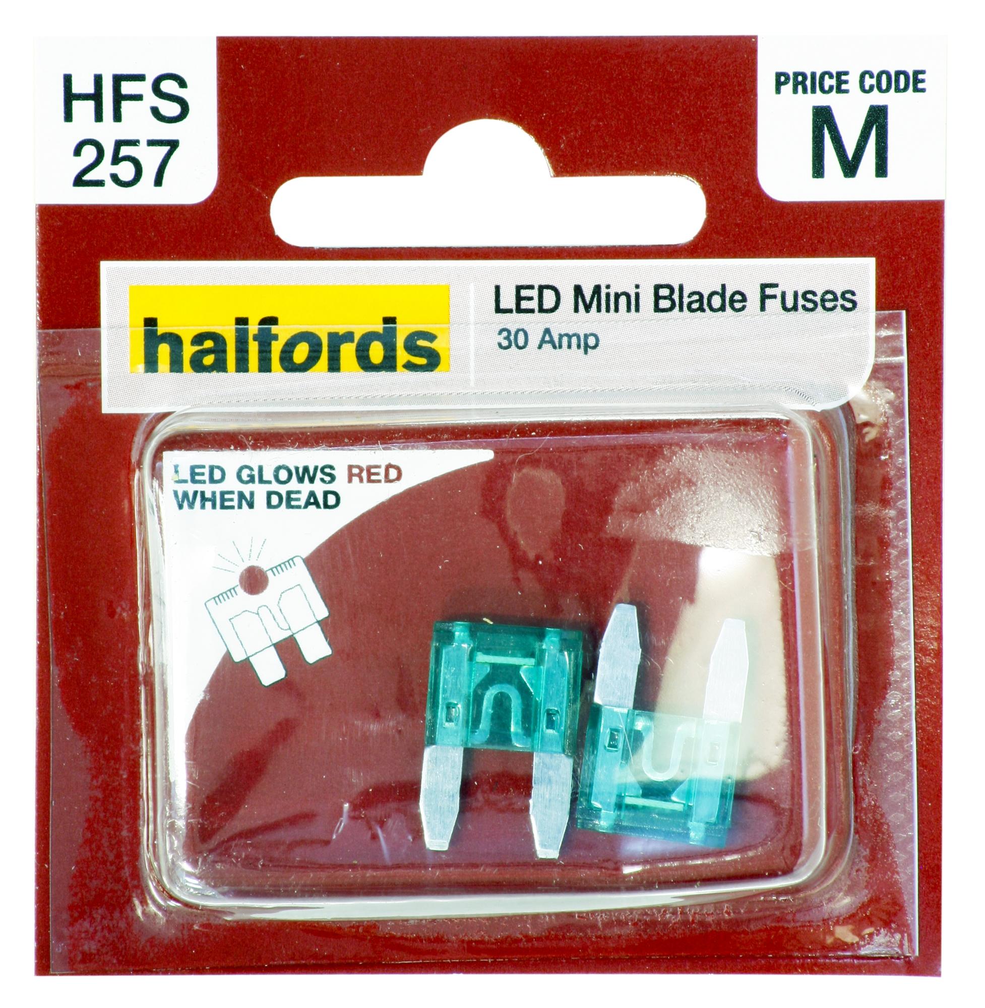 Halfords Led Mini Blade Fuses 30 Amp (Hfs257)