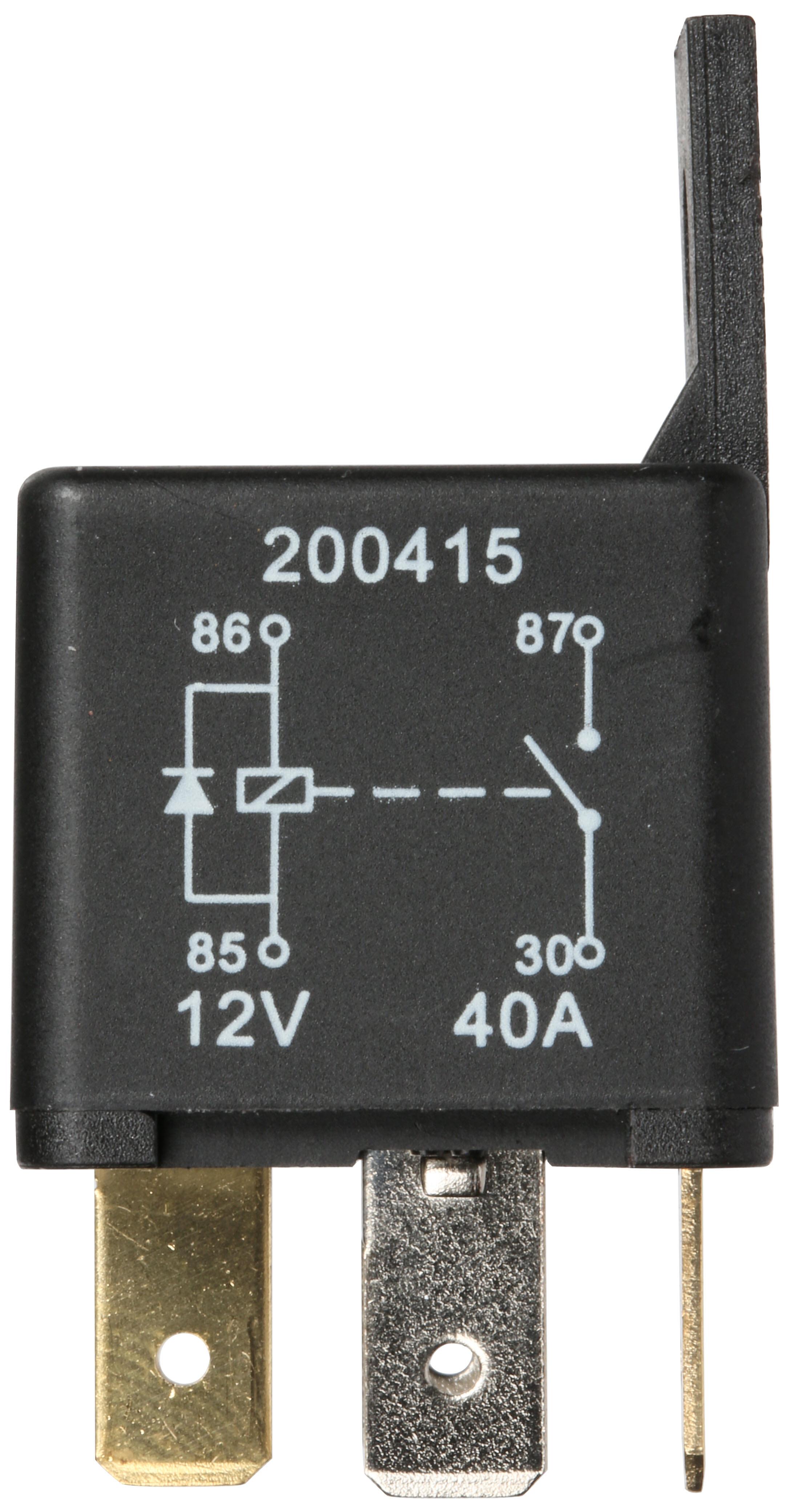 Halfords Hef560 Relay 12V 40A 4 Pin Inc. Diode