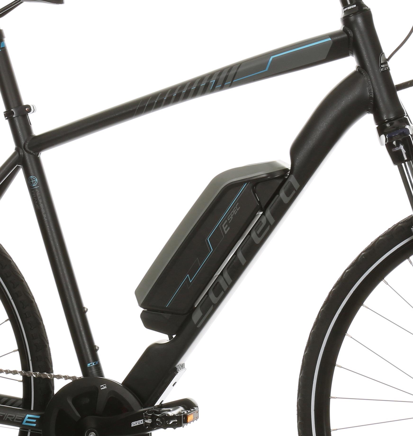Carrera Crossfire E Mens Electric Hybrid Bike - 17", 19", 21" Frames