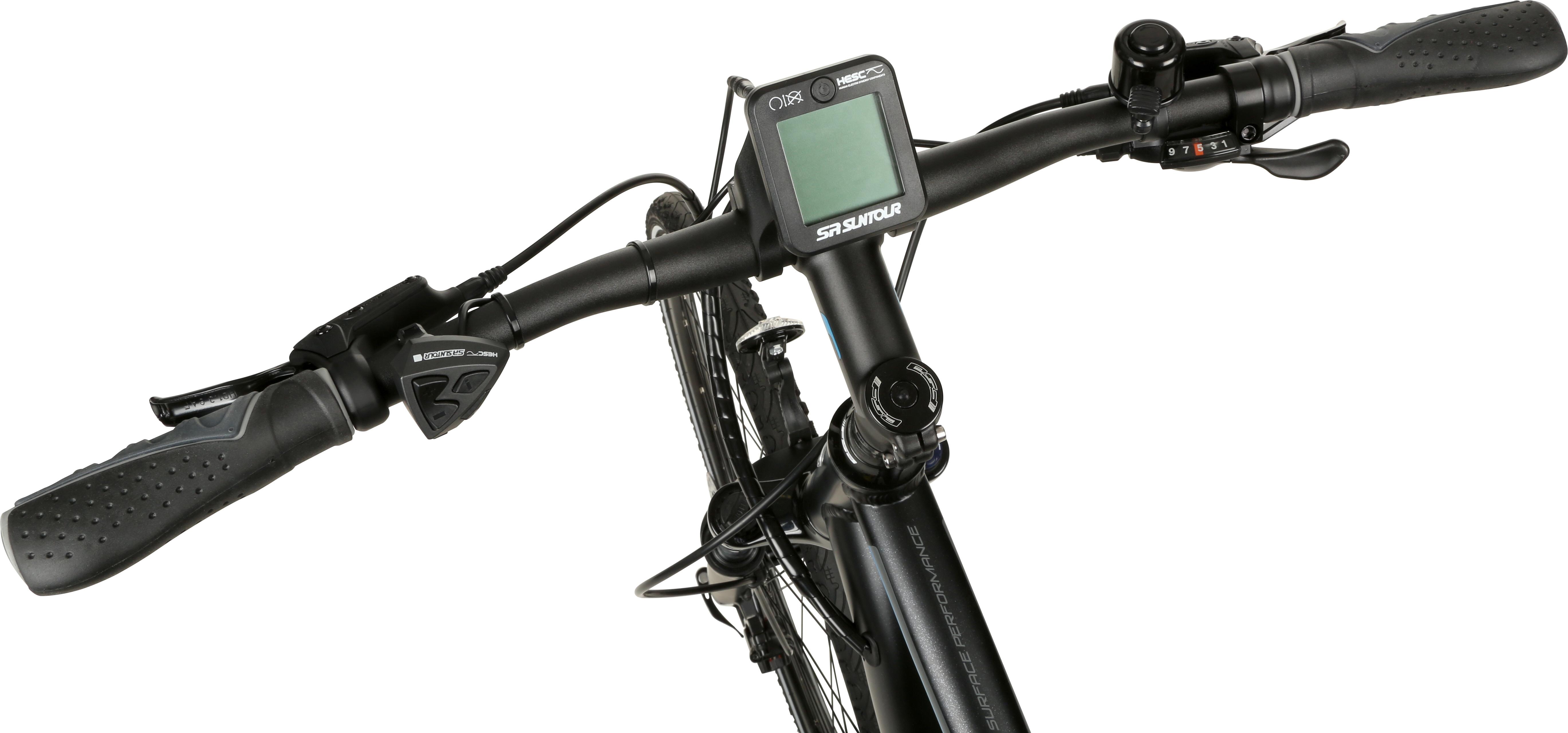Carrera Crossfire E Mens Electric Hybrid Bike - 17", 19", 21" Frames