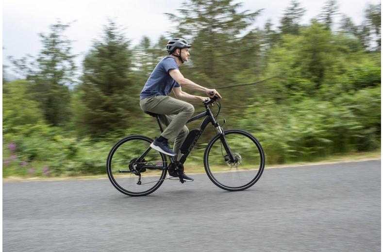 Carrera Crossfire E Mens Electric Hybrid Bike - 17", 19", 21" Frames Carrera Crossfire E Mens Electric Hybrid Bike - 17", 19", 21" Frames