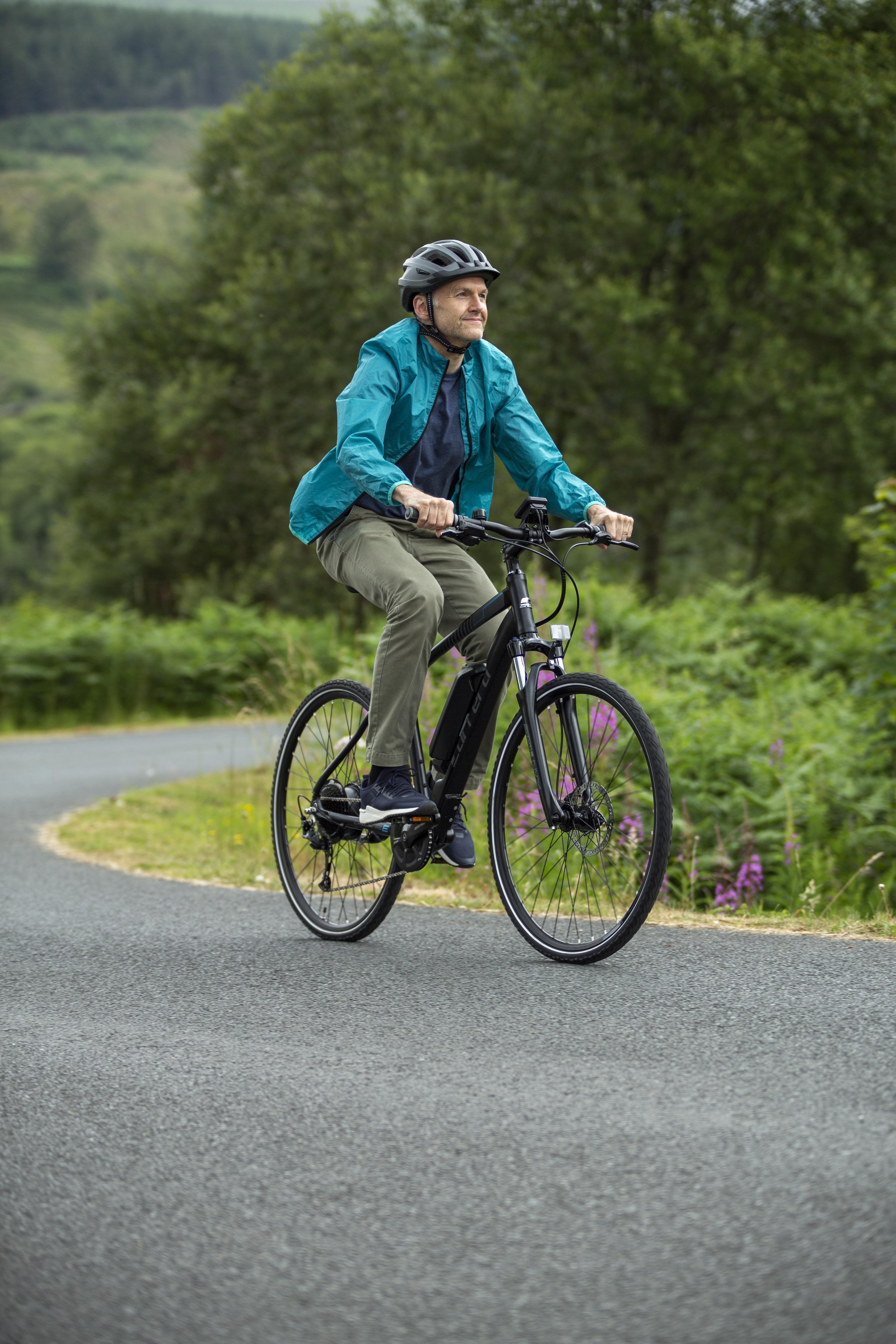 Carrera Crossfire E Mens Electric Hybrid Bike - 17", 19", 21" Frames