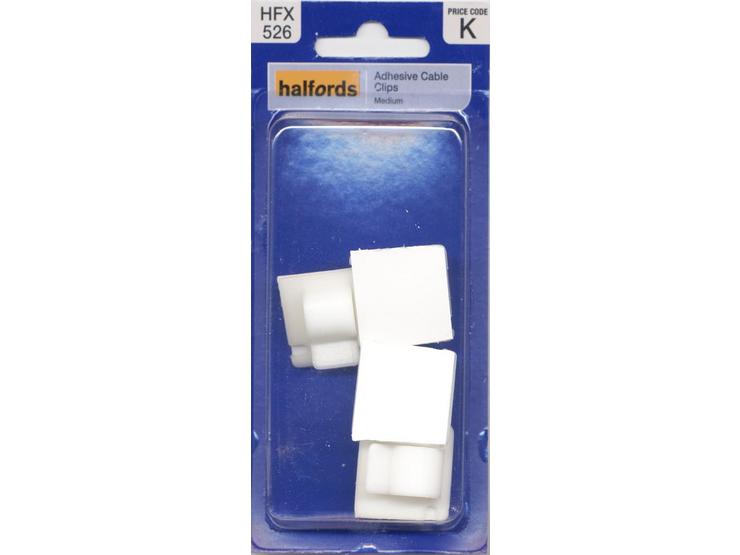 Halfords Adhesive Cable Clips - Large