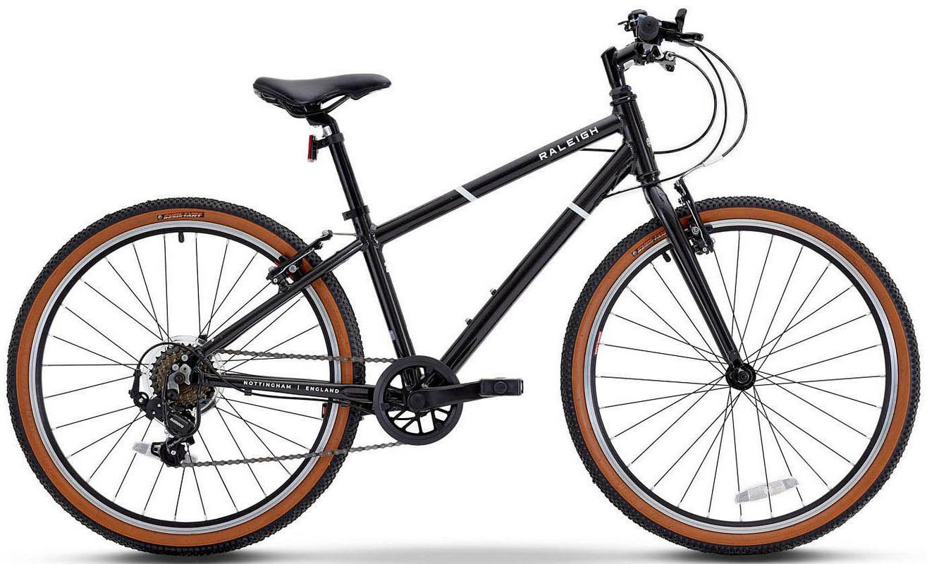 Halfords Raleigh Pop Junior Hybrid Bike - Black - 24 Inch Wheel | Extra 8% off for BC Members