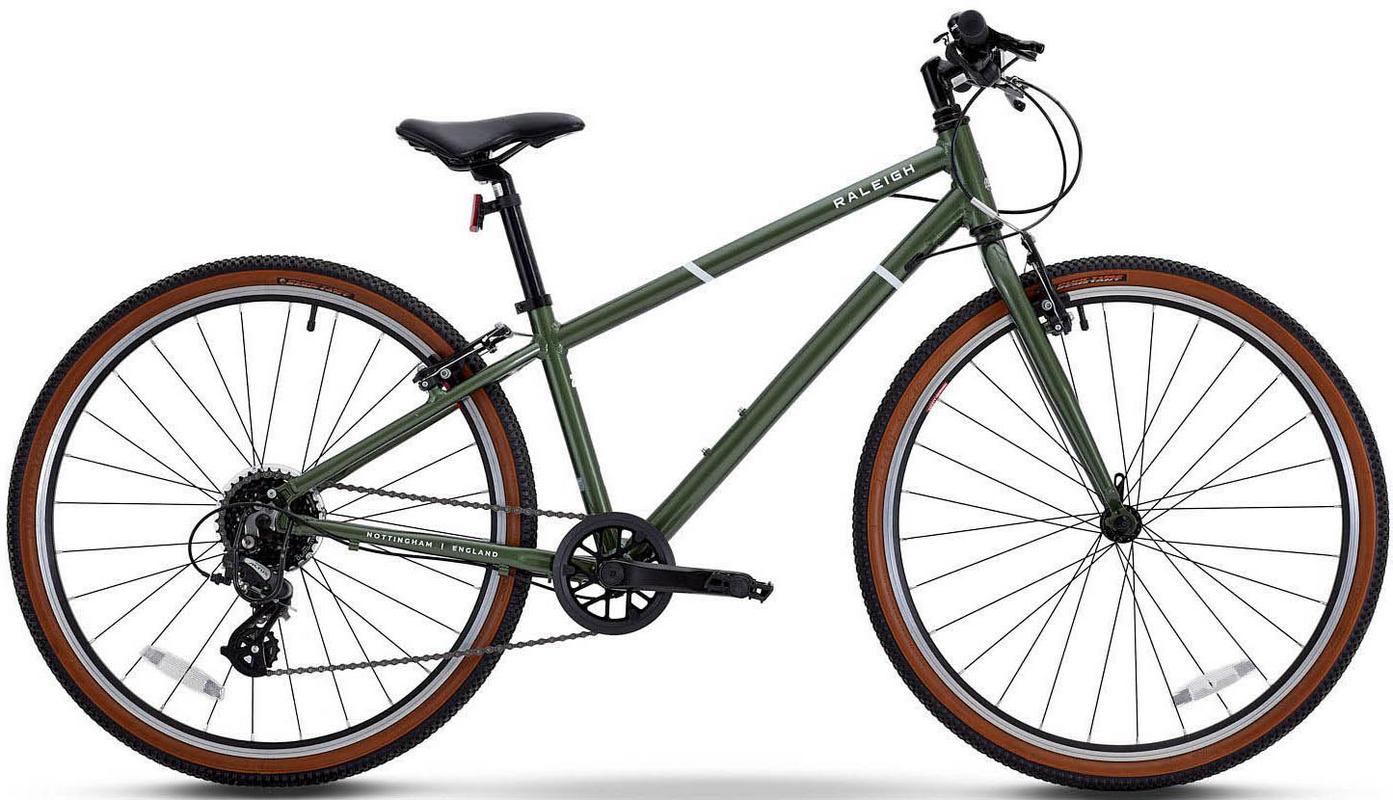 Halfords Raleigh Pop Junior Hybrid Bike - Khaki - 26 Inch Wheel | Extra 8% off for BC Members