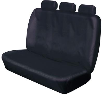Cosmos Heavy Duty Triple Rear Bench Seat Covers Black
