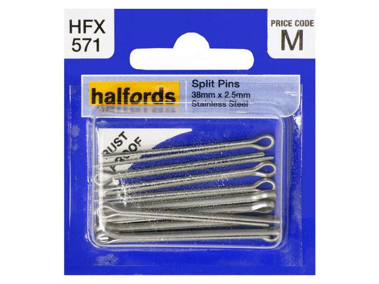 Halfords Split Pins 38mmx2.5mm