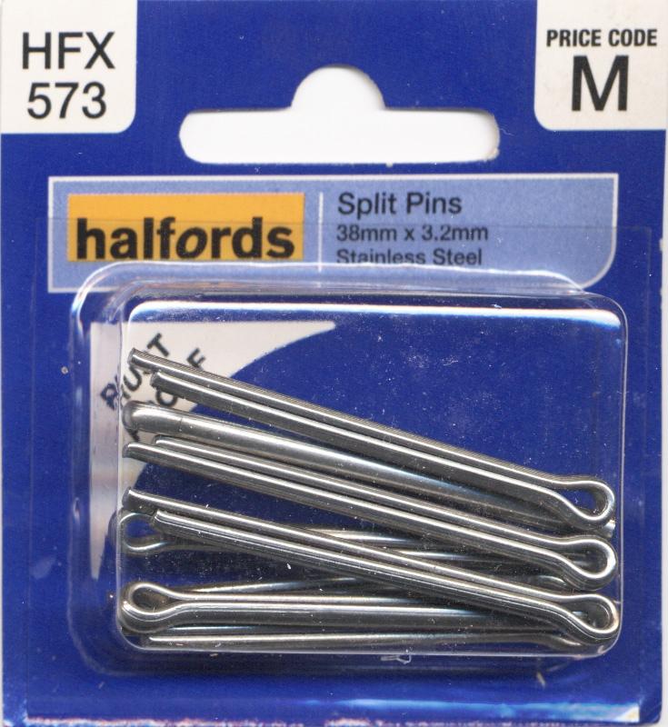 Halfords Split Pins 38Mmx3.2Mm