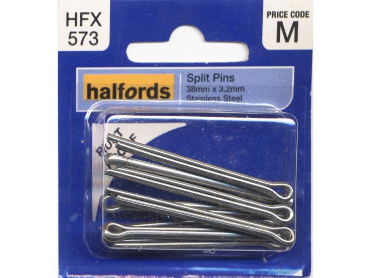 Halfords Split Pins 38mmx3.2mm