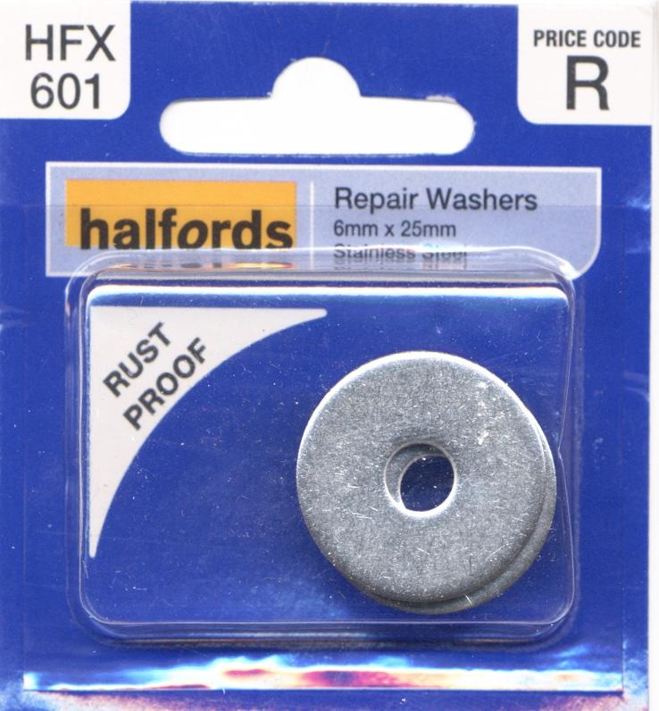 Halfords Repair Washers 6Mmx25Mm