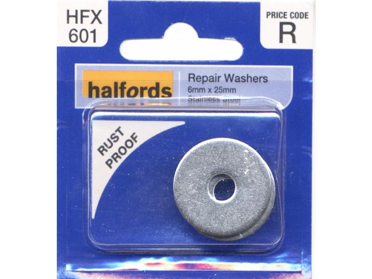 Halfords Repair Washers 6mmx25mm