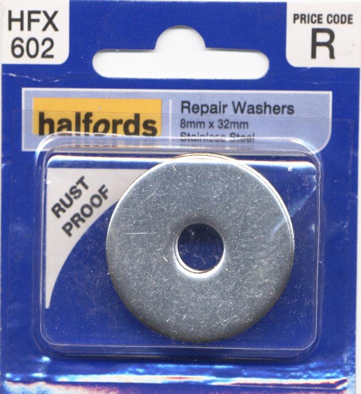 Halfords Repair Washers 8Mmx32Mm