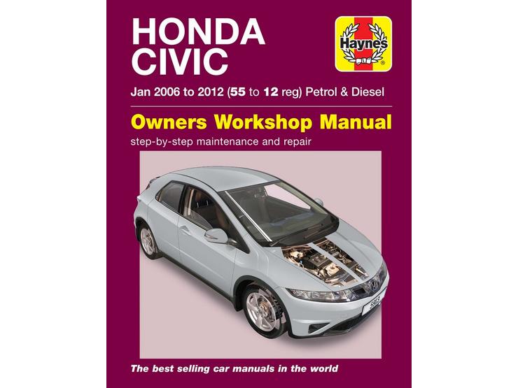 Haynes Honda Civic Hatchback Petrol & Diesel Engines 2005-2012 Manual