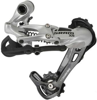 SRAM X5 8/9 Speed Rear Derailleur Silver, Long Cage